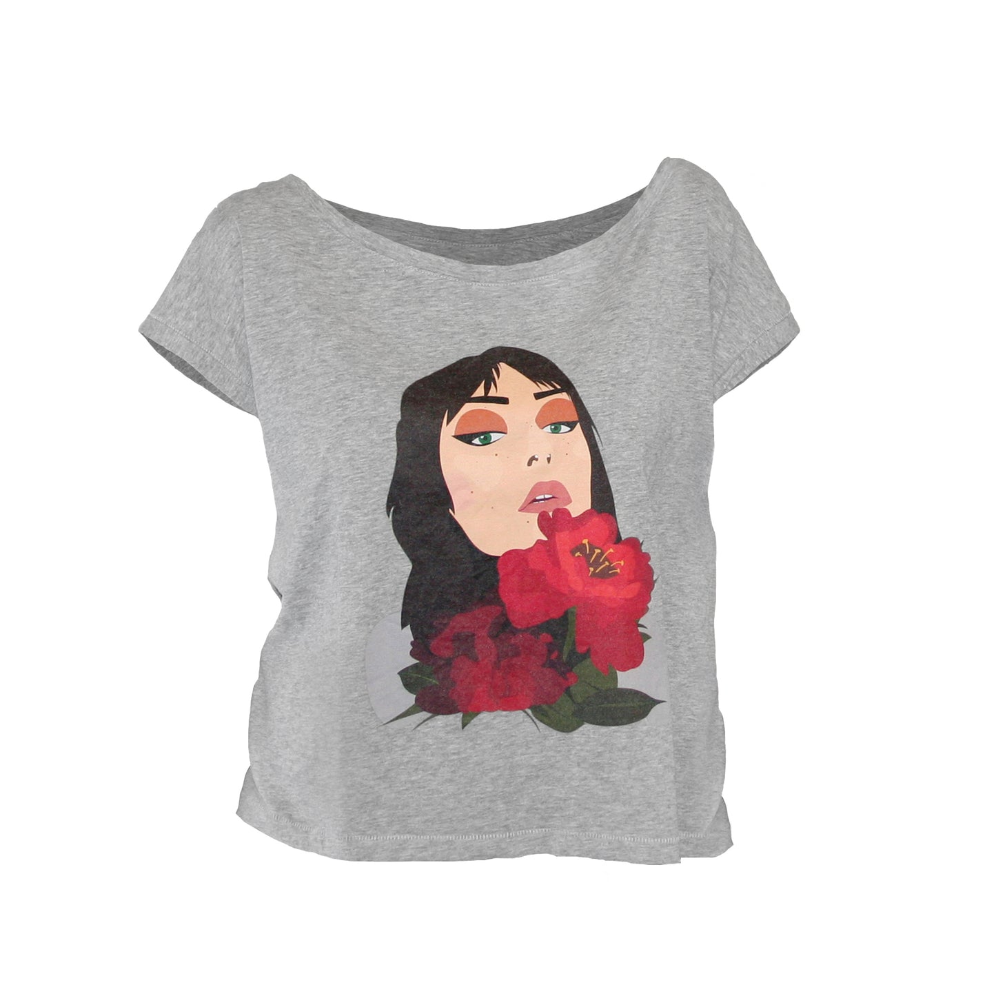 T-Shirt `blossom of splendor´ - cropped