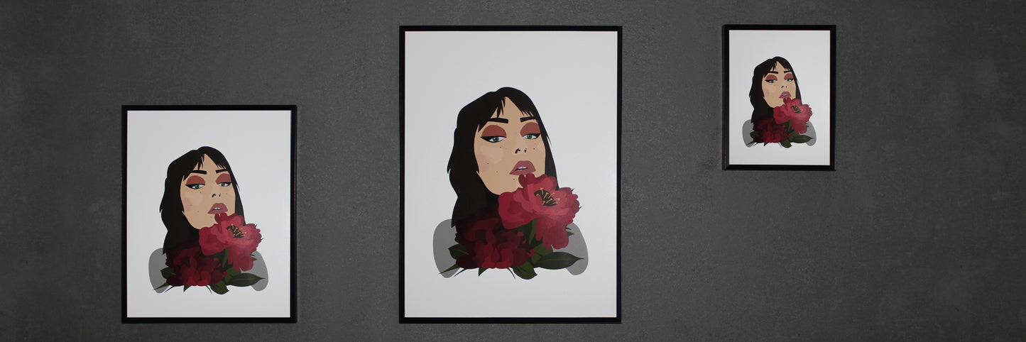 Print im Rahmen - 24 x 30 cm `blossom of splendor´
